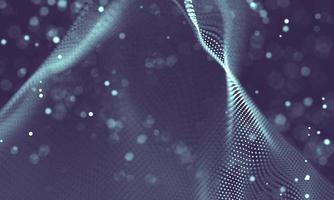 Data technology abstract futuristic illustration . Low poly shape with connecting dots and lines on dark background. 3D rendering . Big data visualization . photo