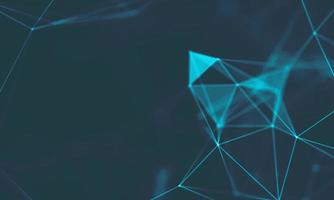 Abstract Blue Geometrical Background . Connection structure. Science background. Futuristic Technology HUD Element . onnecting dots and lines . Big data visualization and Business . photo
