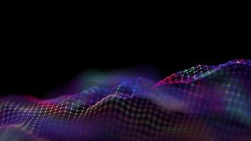 Data technology abstract futuristic illustration . Low poly shape with connecting dots and lines on dark background. 3D rendering . Big data visualization . photo