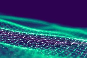Big data visualization. Background 3d .Big data connection background. Cyber technology Ai tech wire network futuristic wireframe data visualisation. illustration . Artificial intelligence . photo