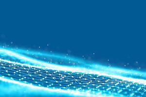 Background 3d grid.Cyber technology Ai tech wire network futuristic wireframe. Artificial intelligence . Cyber security background illustration photo