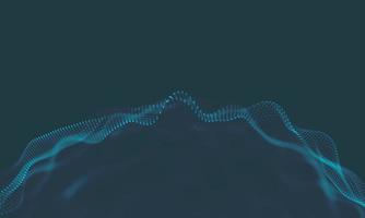 Abstract Music background. Big Data Particle Flow Visualisation. Science infographic futuristic illustration. Sound wave. Sound visualization photo