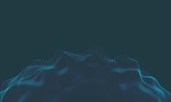 Abstract Music background. Big Data Particle Flow Visualisation. Science infographic futuristic illustration. Sound wave. Sound visualization photo