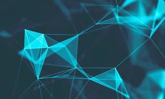 Abstract Blue Geometrical Background . Connection structure. Science background. Futuristic Technology HUD Element . onnecting dots and lines . Big data visualization and Business . photo