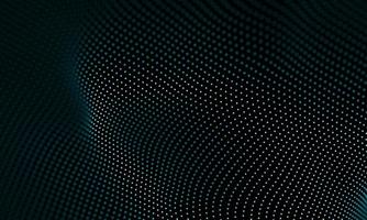 Digital data technology wave. Particle sound wave concept. Big data and data science wave background. photo