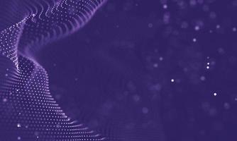 Data technology abstract futuristic illustration . Low poly shape with connecting dots and lines on dark background. 3D rendering . Big data visualization . photo