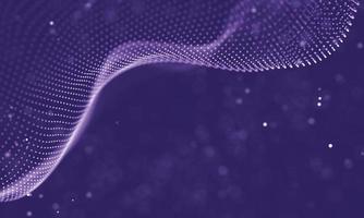 Data technology abstract futuristic illustration . Low poly shape with connecting dots and lines on dark background. 3D rendering . Big data visualization . photo