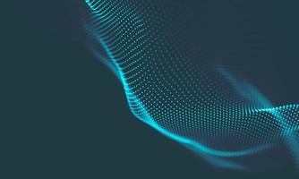 Abstract Music background. Big Data Particle Flow Visualisation. Science infographic futuristic illustration. Sound wave. Sound visualization photo