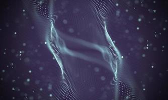 Data technology abstract futuristic illustration . Low poly shape with connecting dots and lines on dark background. 3D rendering . Big data visualization . photo