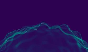 Abstract Blue Geometrical Particles on Purple Background . Connection structure. Science blue background. Futuristic Technology HUD Element . onnecting dots and lines . Big data and Business photo