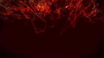 Abstract Fire red Geometrical Background ..Futuristic technology style. Neon Sign . HUD Element . Elegant . Big data visualization . photo