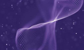 Data technology abstract futuristic illustration . Low poly shape with connecting dots and lines on dark background. 3D rendering . Big data visualization . photo
