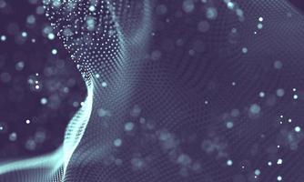 Data technology abstract futuristic illustration . Low poly shape with connecting dots and lines on dark background. 3D rendering . Big data visualization . photo
