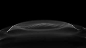Music background. Big Data Particle Flow Visualisation. Science infographic futuristic illustration. Sound wave. Sound visualization photo