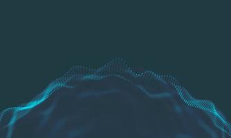 Abstract Music background. Big Data Particle Flow Visualisation. Science infographic futuristic illustration. Sound wave. Sound visualization photo