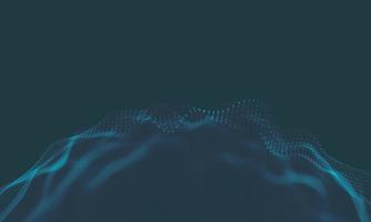Abstract Music background. Big Data Particle Flow Visualisation. Science infographic futuristic illustration. Sound wave. Sound visualization photo