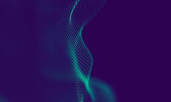 Abstract Blue Geometrical Particles on Purple Background . Connection structure. Science blue background. Futuristic Technology HUD Element . onnecting dots and lines . Big data and Business photo