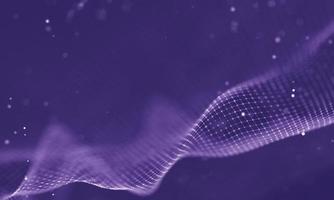 Data technology abstract futuristic illustration . Low poly shape with connecting dots and lines on dark background. 3D rendering . Big data visualization . photo
