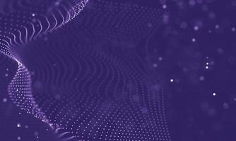 Data technology abstract futuristic illustration . Low poly shape with connecting dots and lines on dark background. 3D rendering . Big data visualization . photo