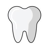 ilustración vectorial de dientes en un fondo. símbolos de calidad premium. iconos vectoriales para concepto y diseño gráfico. vector