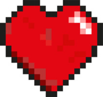 pixel cuore, pixelart png