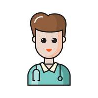 doctor vector illustration on a background.Premium quality symbols.vector icons for concept and graphic design.