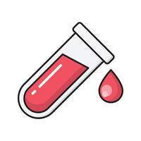 test tube vector illustration on a background.Premium quality symbols.vector icons for concept and graphic design.