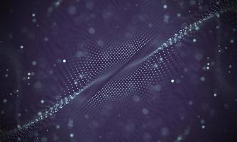 Data technology abstract futuristic illustration . Low poly shape with connecting dots and lines on dark background. 3D rendering . Big data visualization . photo