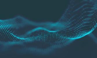 Abstract Music background. Big Data Particle Flow Visualisation. Science infographic futuristic illustration. Sound wave. Sound visualization photo