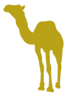 silhueta de camelo para logotipo, pictograma, site, aplicativos, ilustração de arte ou elemento de design gráfico. formato png