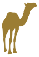silhouette de chameau pour logo, pictogramme, site Web, applications, illustration d'art ou élément de conception graphique. formatpng png