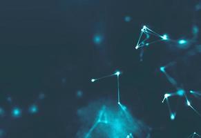 Abstract Music background. Big Data Particle Flow Visualisation. Science infographic futuristic illustration. Sound wave. Sound visualization photo