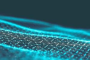 Background 3d grid.Cyber technology Ai tech wire network futuristic wireframe. Artificial intelligence . Cyber security background illustration photo