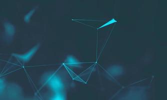 Abstract Blue Geometrical Background . Connection structure. Science background. Futuristic Technology HUD Element . onnecting dots and lines . Big data visualization and Business . photo