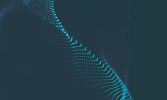 Abstract Music background. Big Data Particle Flow Visualisation. Science infographic futuristic illustration. Sound wave. Sound visualization photo
