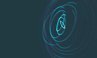 Abstract Music background. Big Data Particle Flow Visualisation. Science infographic futuristic illustration. Sound wave. Sound visualization photo
