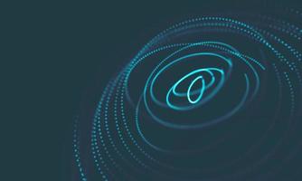 Abstract Music background. Big Data Particle Flow Visualisation. Science infographic futuristic illustration. Sound wave. Sound visualization photo