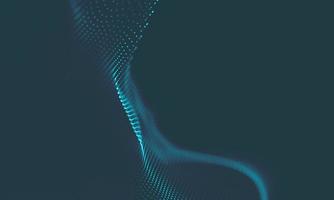 Abstract Music background. Big Data Particle Flow Visualisation. Science infographic futuristic illustration. Sound wave. Sound visualization photo