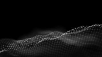Music background. Big Data Particle Flow Visualisation. Science infographic futuristic illustration. Sound wave. Sound visualization photo