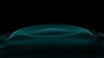 Music background. Big Data Particle Flow Visualisation. Science infographic futuristic illustration. Sound wave. Sound visualization photo