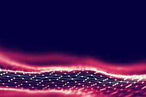 Network technology background. Futuristic tech blue background. Low poly 3d wire. Ai artificial intelligence. Scy fi space illustration photo