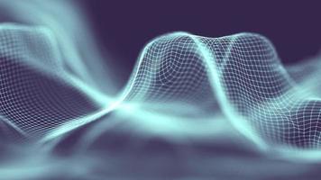 Data technology abstract futuristic illustration . Low poly shape with connecting dots and lines on dark background. 3D rendering . Big data visualization . photo