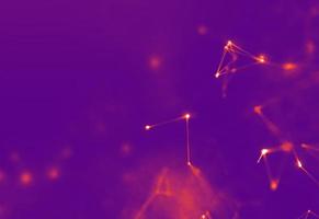 Abstract Purple Geometrical Background . Connection structure. Science background. Futuristic Technology HUD Element . onnecting dots and lines . Big data visualization and Business . photo