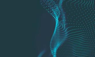 Abstract Music background. Big Data Particle Flow Visualisation. Science infographic futuristic illustration. Sound wave. Sound visualization photo