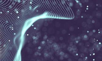 Data technology abstract futuristic illustration . Low poly shape with connecting dots and lines on dark background. 3D rendering . Big data visualization . photo