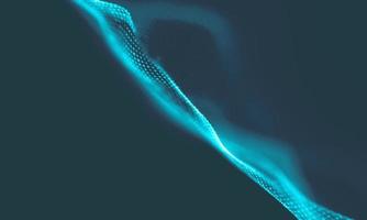 Abstract Music background. Big Data Particle Flow Visualisation. Science infographic futuristic illustration. Sound wave. Sound visualization photo