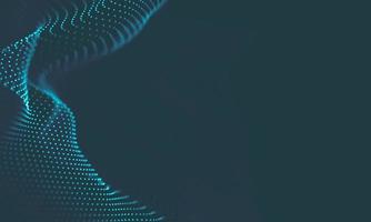 Abstract Music background. Big Data Particle Flow Visualisation. Science infographic futuristic illustration. Sound wave. Sound visualization photo