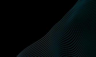Digital data technology wave. Particle sound wave concept. Big data and data science wave background. photo