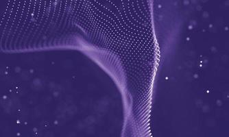 Data technology abstract futuristic illustration . Low poly shape with connecting dots and lines on dark background. 3D rendering . Big data visualization . photo