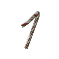 Glossy Candy Cane Text Typeface 1 png